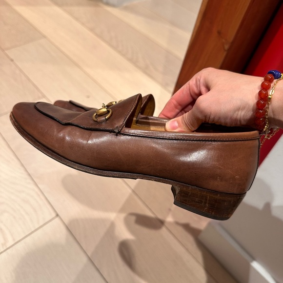 Gently Used Gucci Brown Horsebit Loafer 37 - Picture 5 of 7